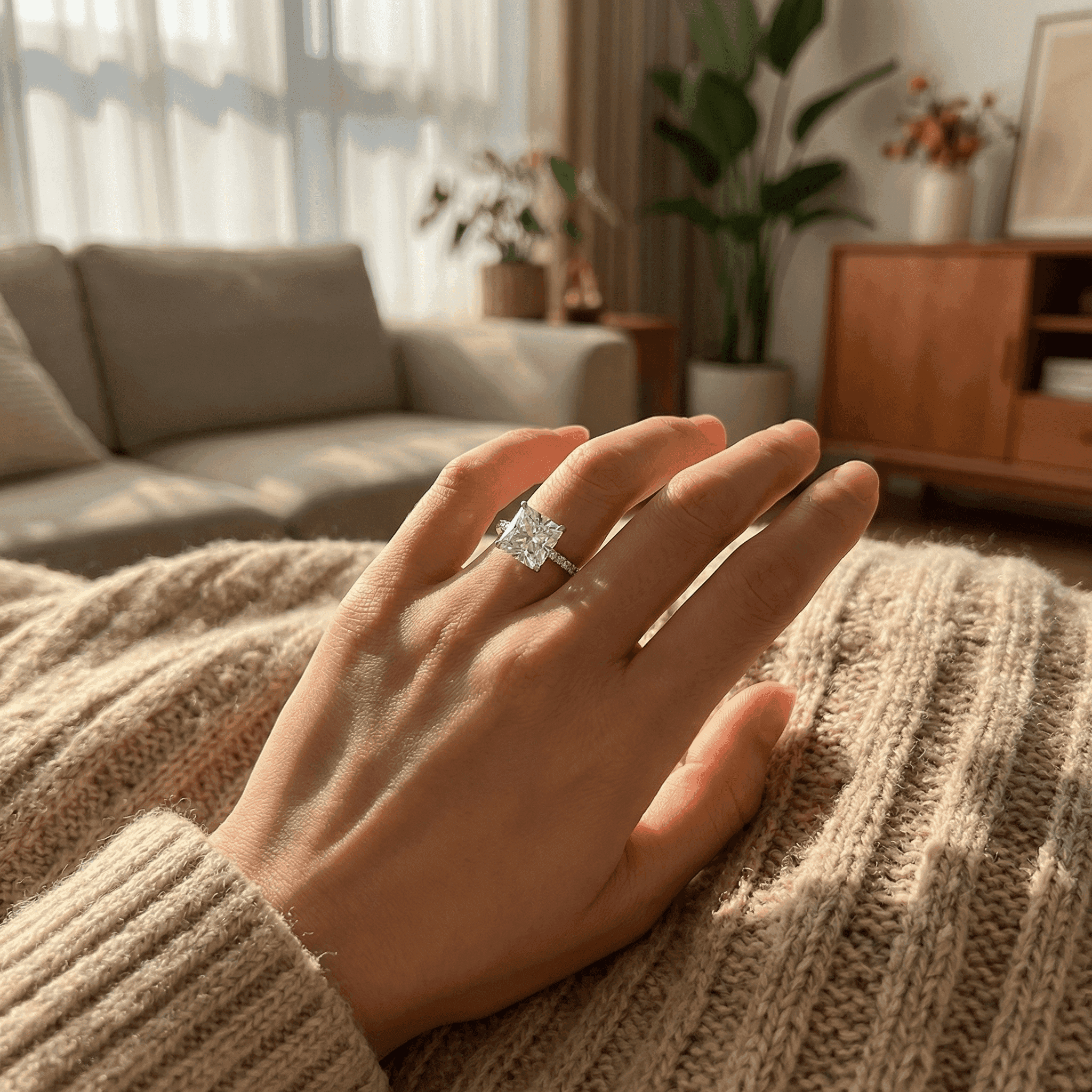 Marquise Moissanite Vintage Ring