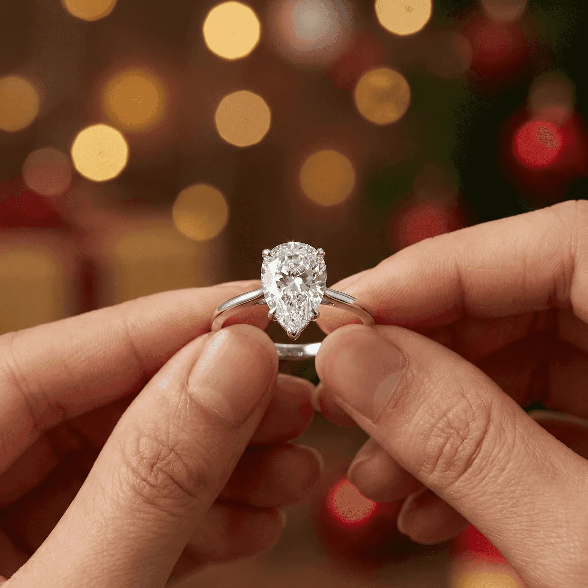 Marquise Lab-Grown Diamond Ring detail