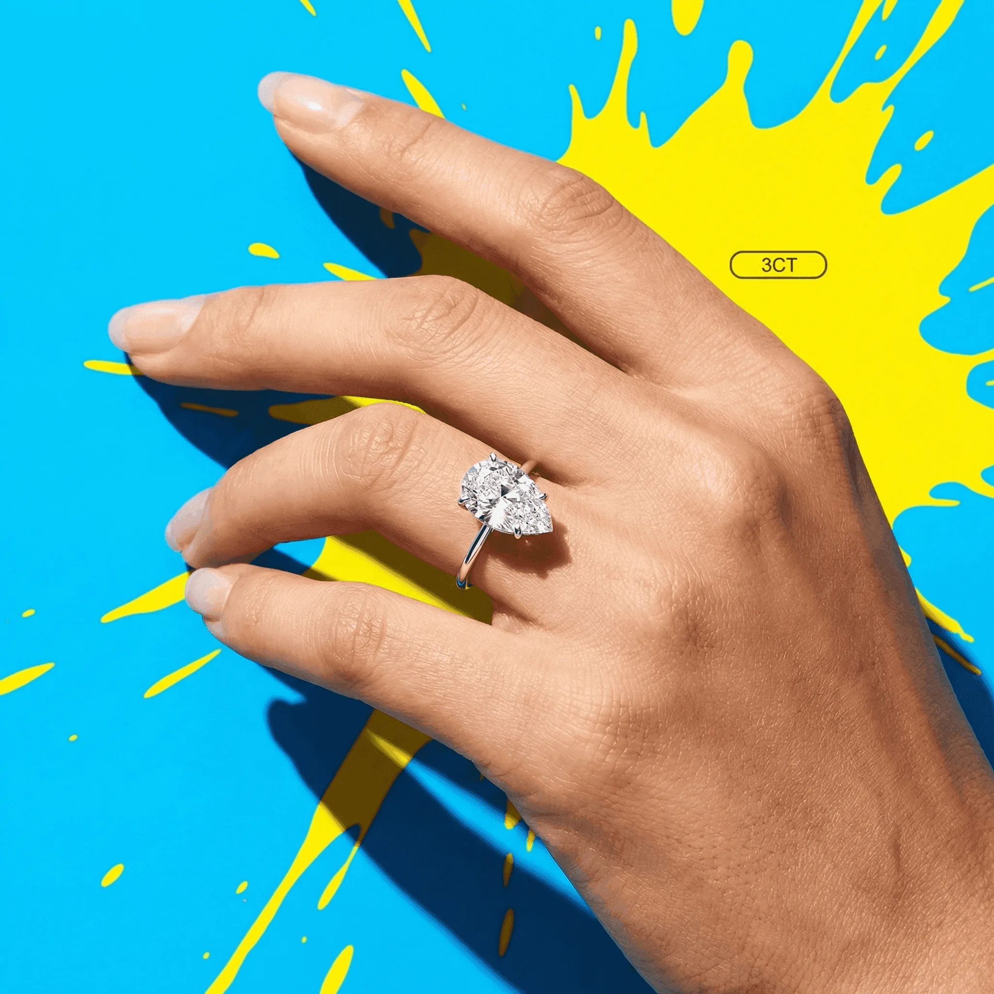 Radiant Cut Lab-Grown Diamond Ring detail